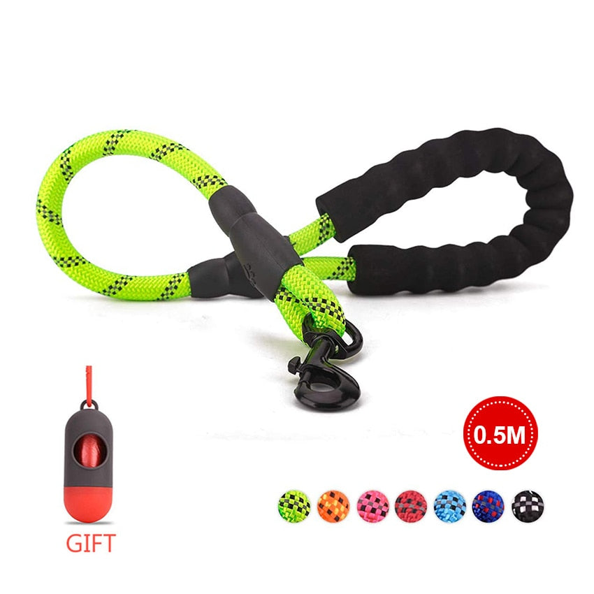 Heavy Duty Reflective Dog Leash 1.5M Long with Comfortable Padded Handle