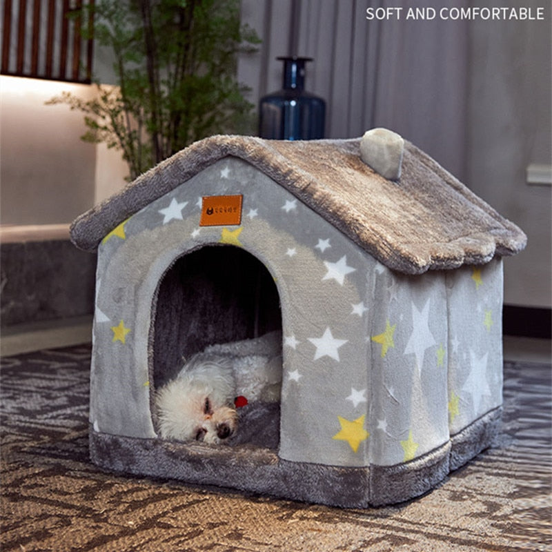 Foldable House Bed For Small Medium Dog & Cat