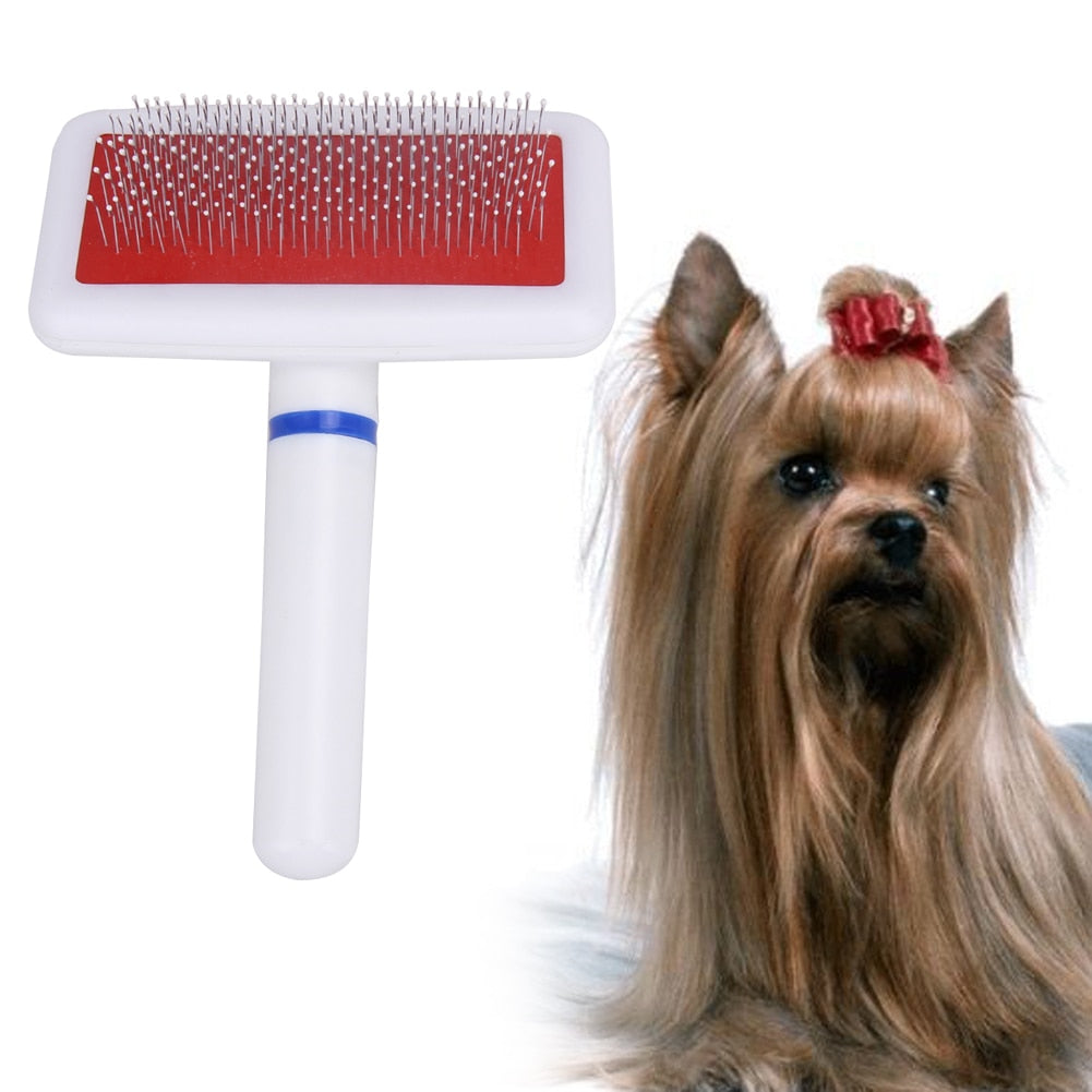 Slicker Grooming Brush To Straight Pet Hair