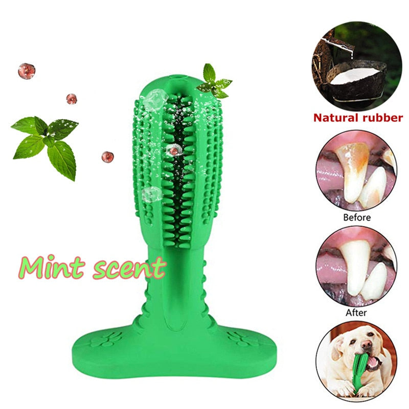 Green Oral Care Bite Stick For Dog To Chew - Brushing Toy