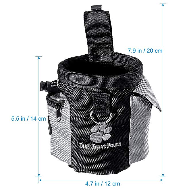 Hands-Free Training Treat Waist Carrier for Pet Toys, Food, Poop Bag