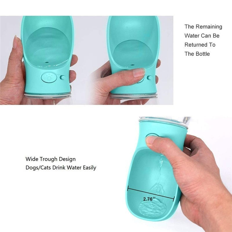 350/550ML Portable Pet Drinking Water Bottle For Travel