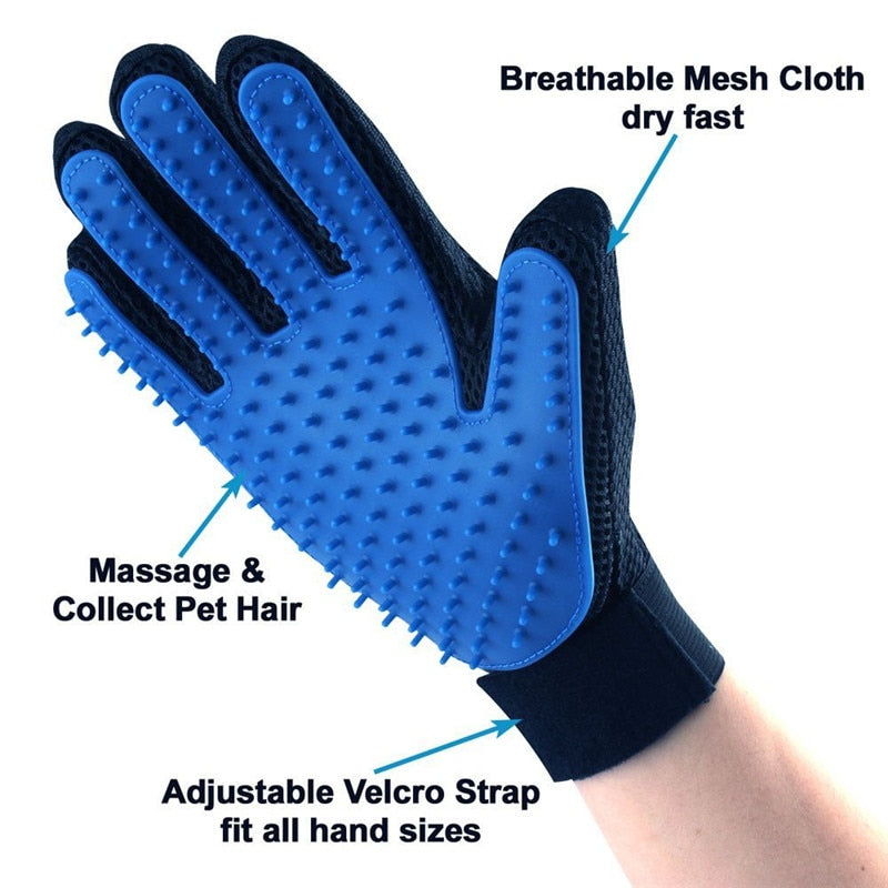 Pet Grooming Silicone Brush Glove
